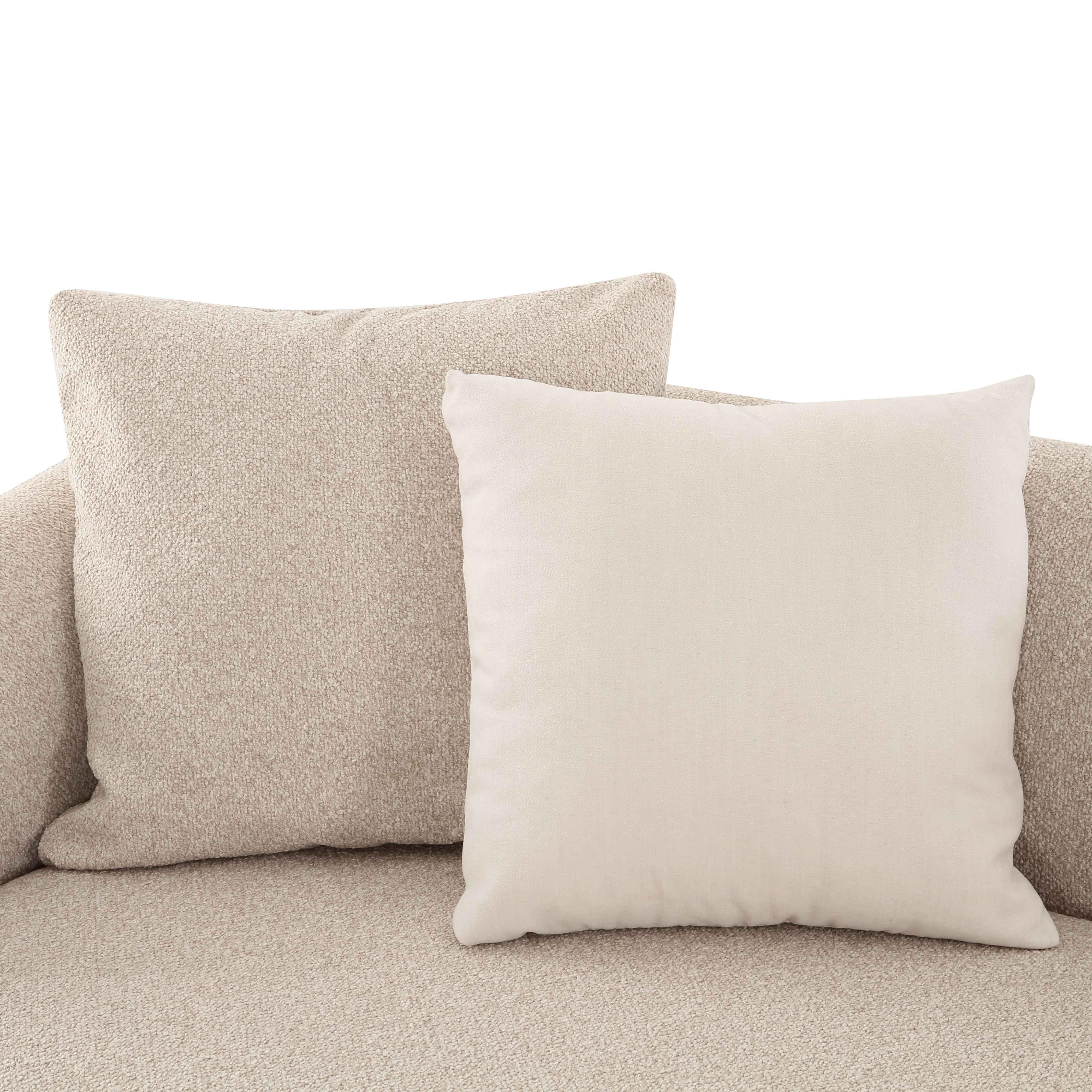 Sylvie Cream Boucle 4-Piece Sectional