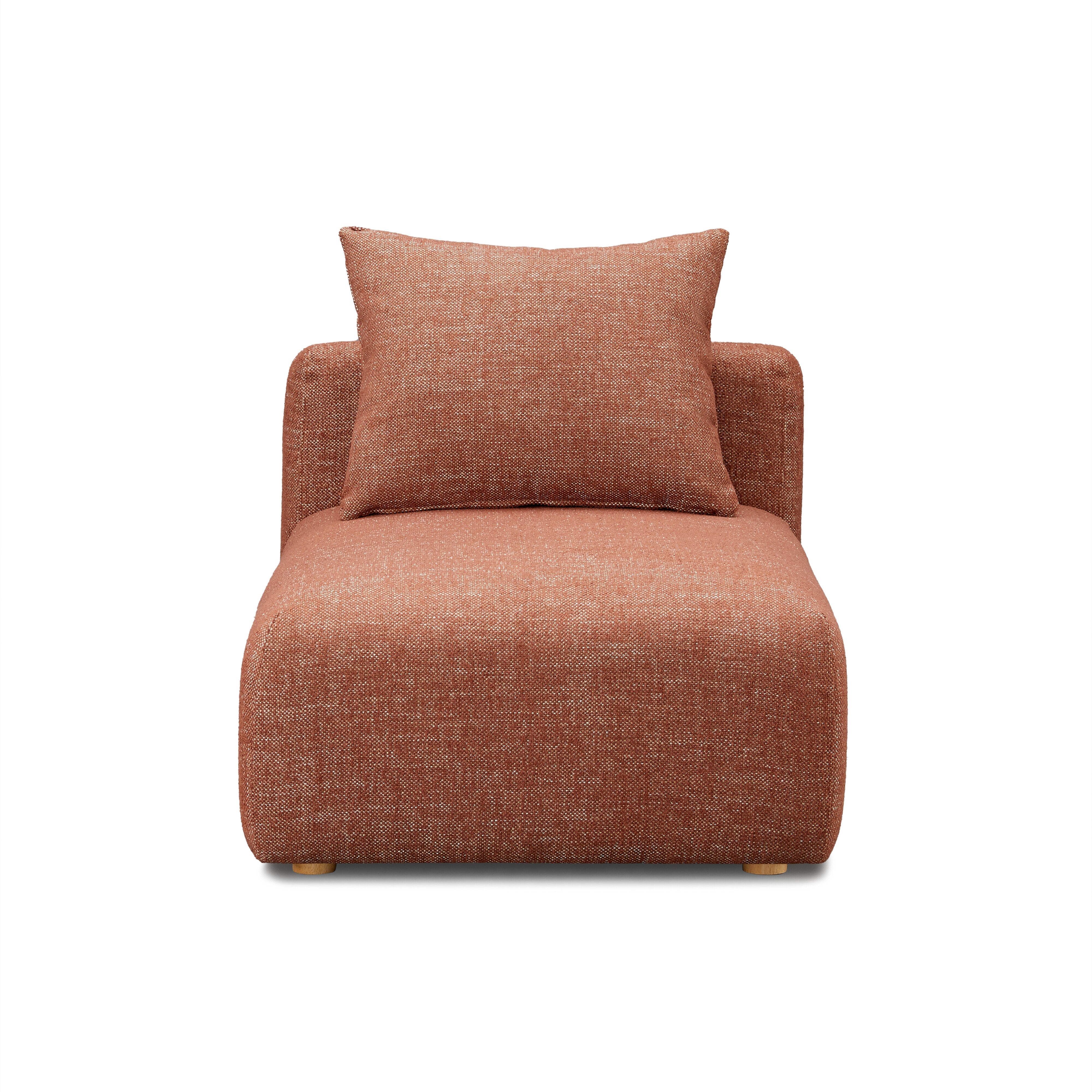 Hangover Sedona Red Textured Fabric Modular Armless Chair