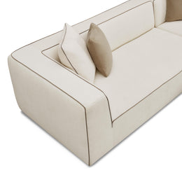Tristine Cream Linen LAF Sectional