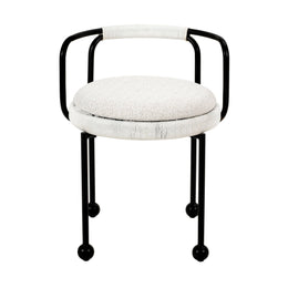 Pansy Cream Outdoor Dining Chair