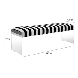Envy Paris Velvet/Acrylic Bench - UK