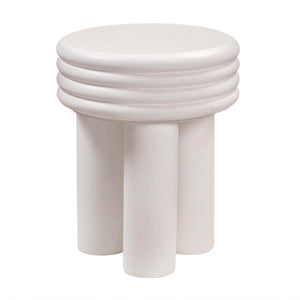 Delta Ivory Concrete Side Table - UK