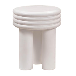 Delta Ivory Concrete Side Table - UK