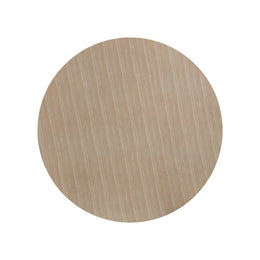 Patti Textured Faux Travertine Indoor / Outdoor Round Dining Table