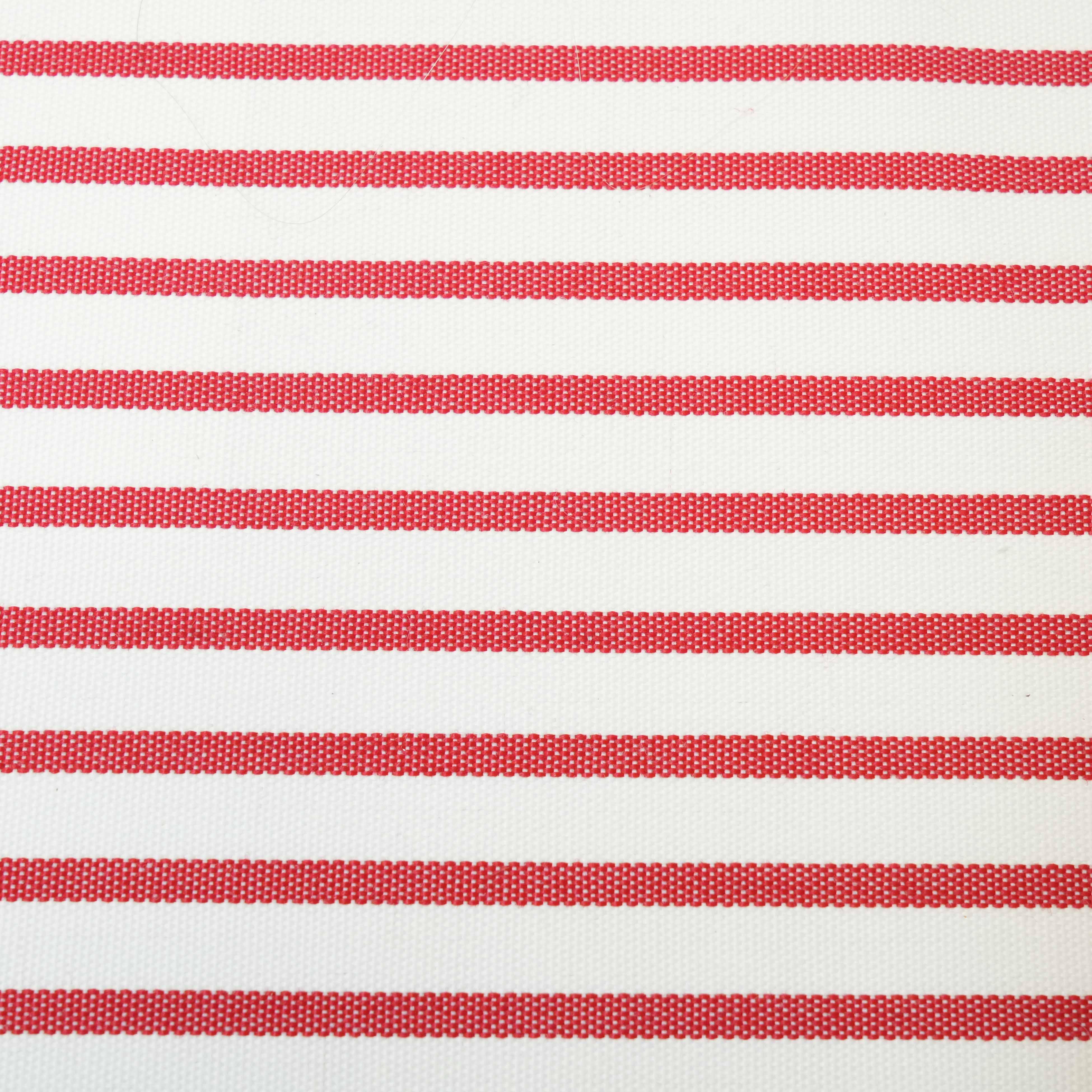 Saint Tropez Pearl and Red Striped Stuffed Outdoor Armchair - UK