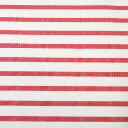 Saint Tropez Pearl and Red Striped Stuffed Outdoor Armchair