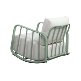 Violette Mint Green and Cream Outdoor Rocking Chair