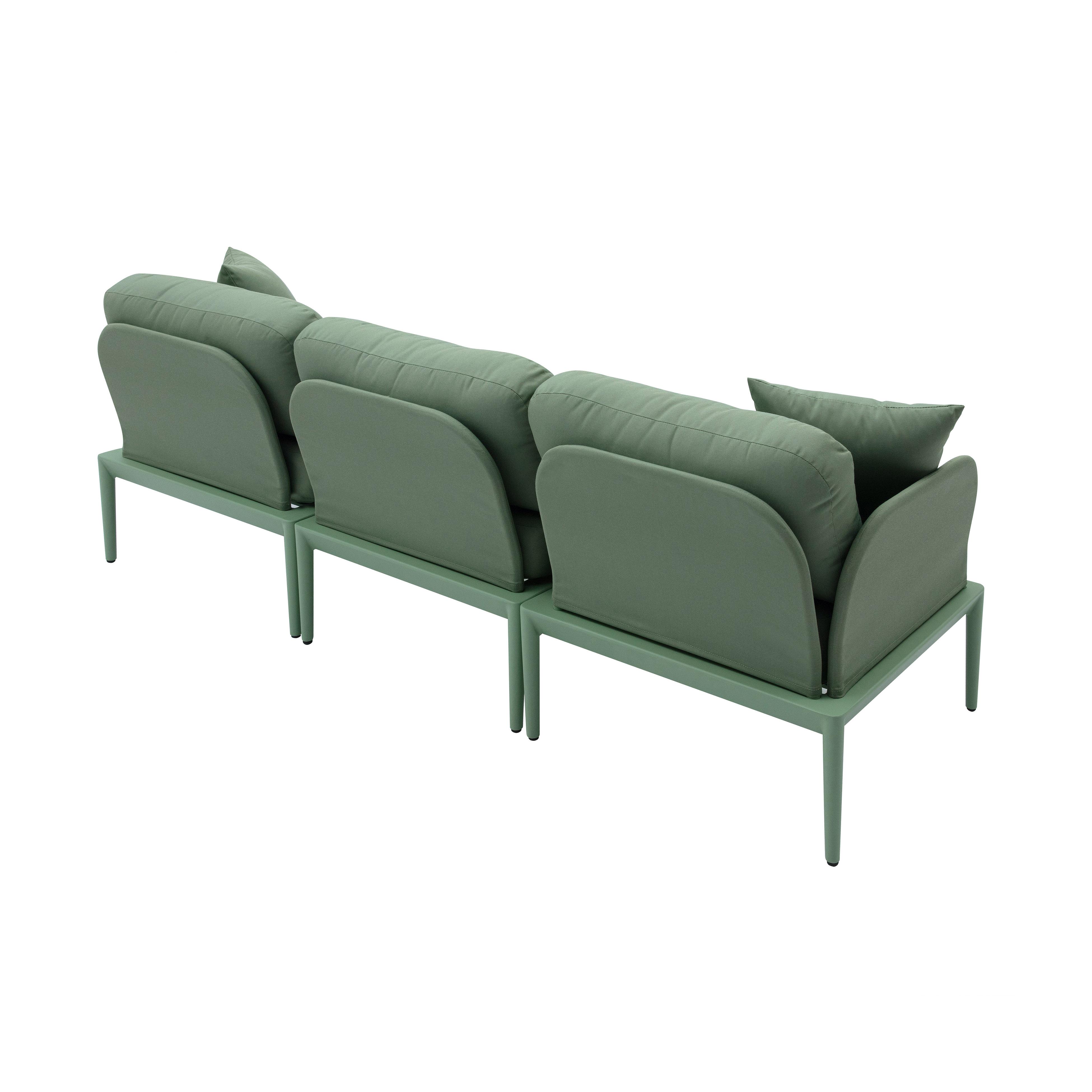 Kapri Moss Green Modular Outdoor Sofa