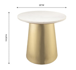 Bleeker Marble Side Table - UK