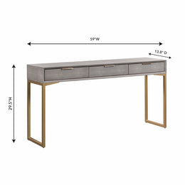 Pesce Shagreen Console Table - UK
