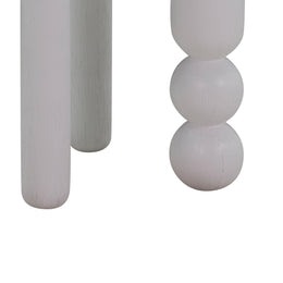 Morse White Wooden Accent Table