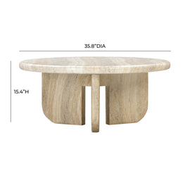 Patrizia Concrete Round Coffee Table - UK