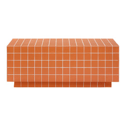 Mixie Brick Orange Tile Indoor / Outdoor Coffee Table