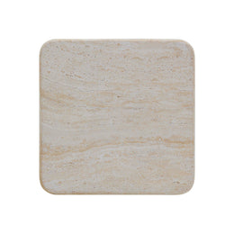 Brut Travertine & Breccia Concrete Indoor / Outdoor Side Table
