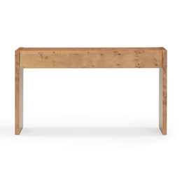 Brandyss Honey Burl Console Table