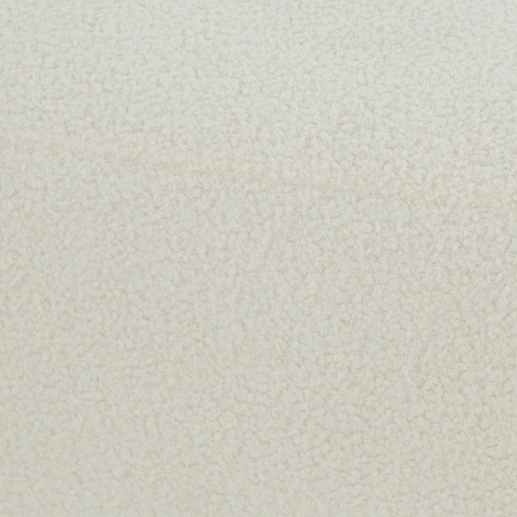 Mara Cream Vegan Shearling Ottoman
