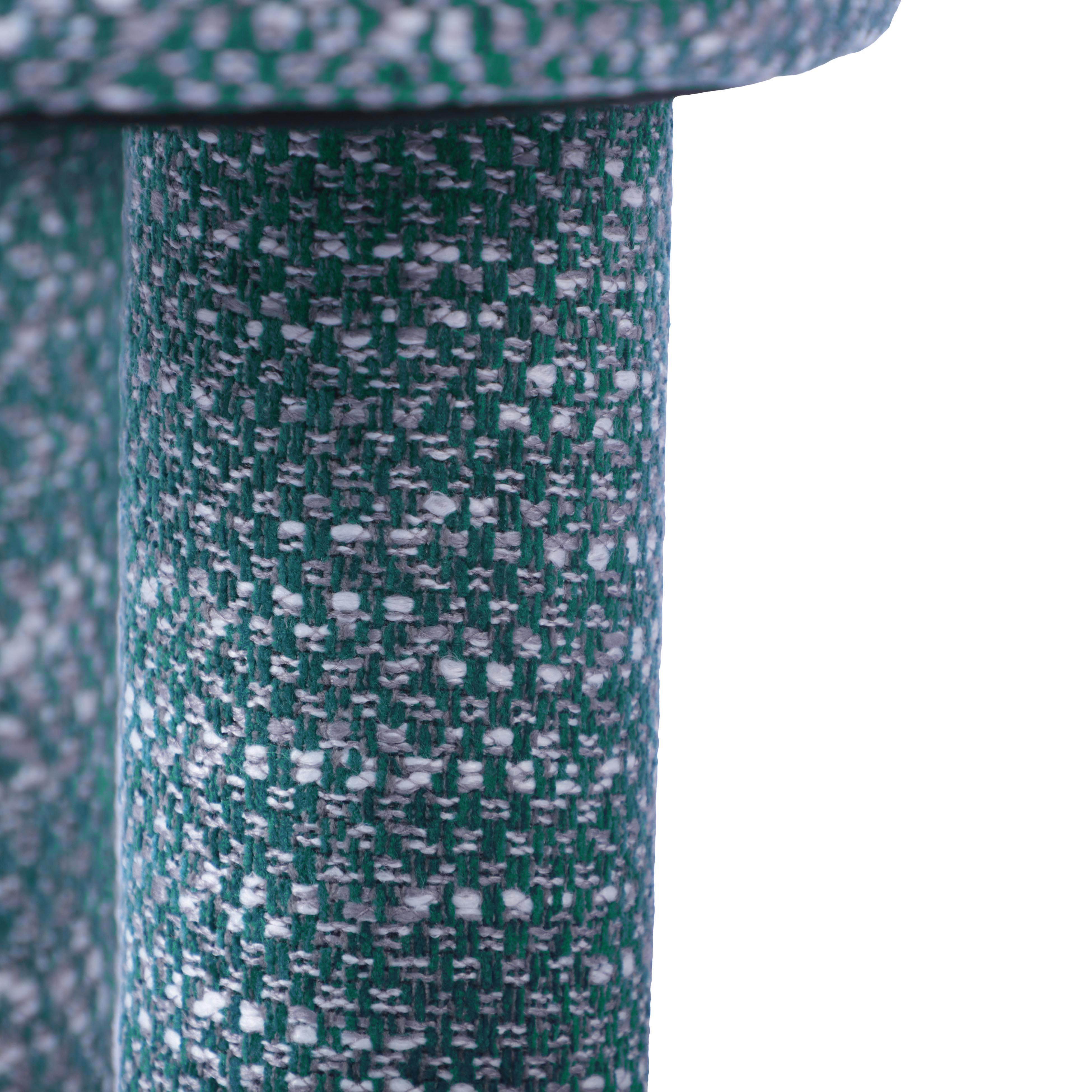 Claire Teal Knubby Stool - UK