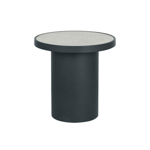 Nautilus Antique Silver Mirrored Side Table - UK