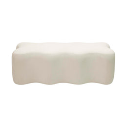 Archie Upholstered Bench in Cream Linen - UK