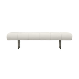 Karol Cream Performance Vegan Leather Bench - UK