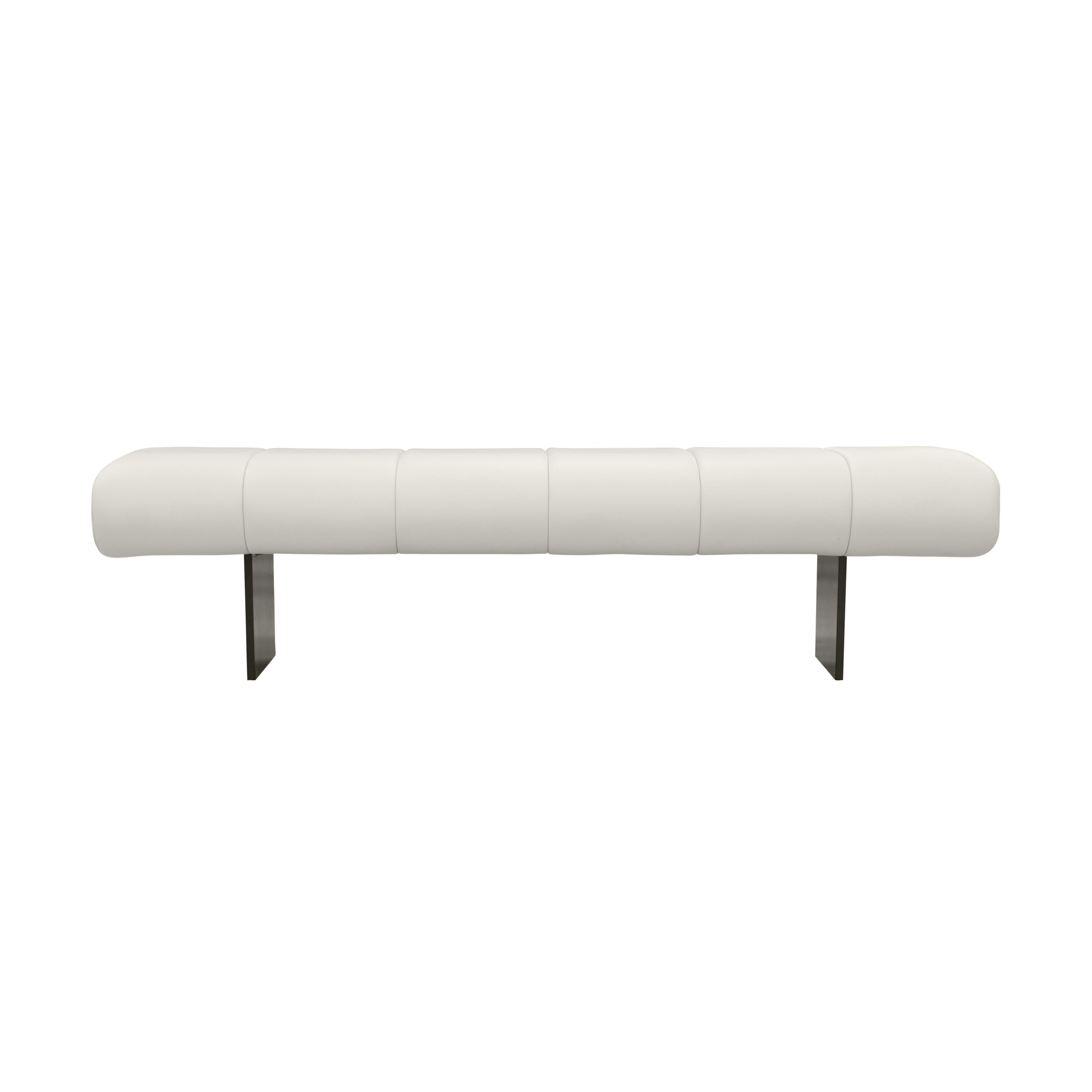 Karol Cream Performance Vegan Leather Bench - UK
