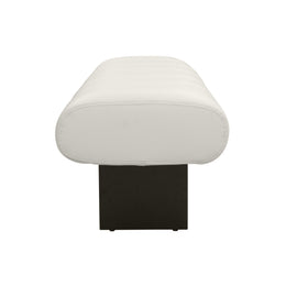 Karol Cream Performance Vegan Leather Bench