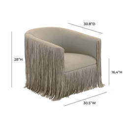 Shag Me Grey Vegan Leather Swivel Chair - UK