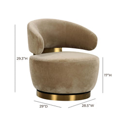 Austin Oat Recycled Fabric Swivel Chair - UK