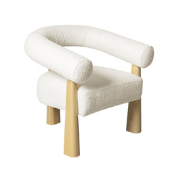 Spara Cream Boucle Accent Chair - UK