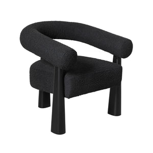 Spara Black Boucle Accent Chair - UK