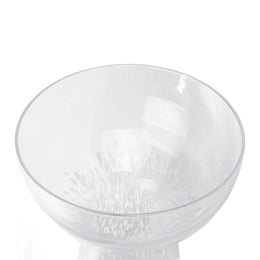 Dottie Clear White Dots Handblown Cocktail Glass - Set of 4