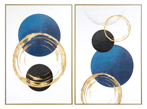 Hd Print Canvas W/ Foil In Frame - Set Curated Canvas