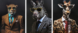 Professional Zoo (Set 3) Curated Canvas