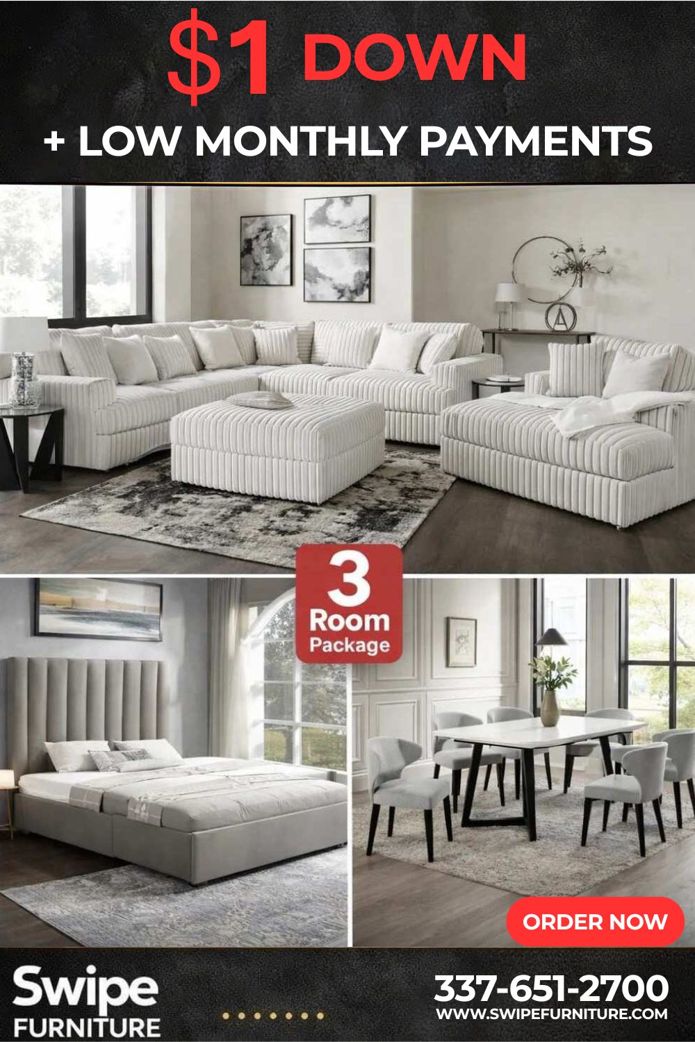Stupendous 3 ROOM PACKAGE