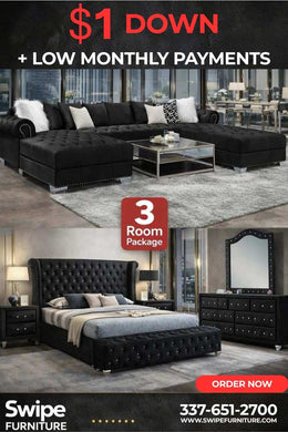 5th avenue 3 Room Package Free Mattress