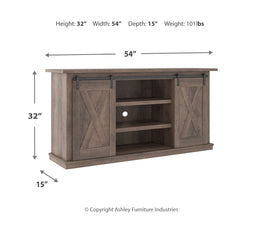 Arlenbry LG TV Stand w/Fireplace Option