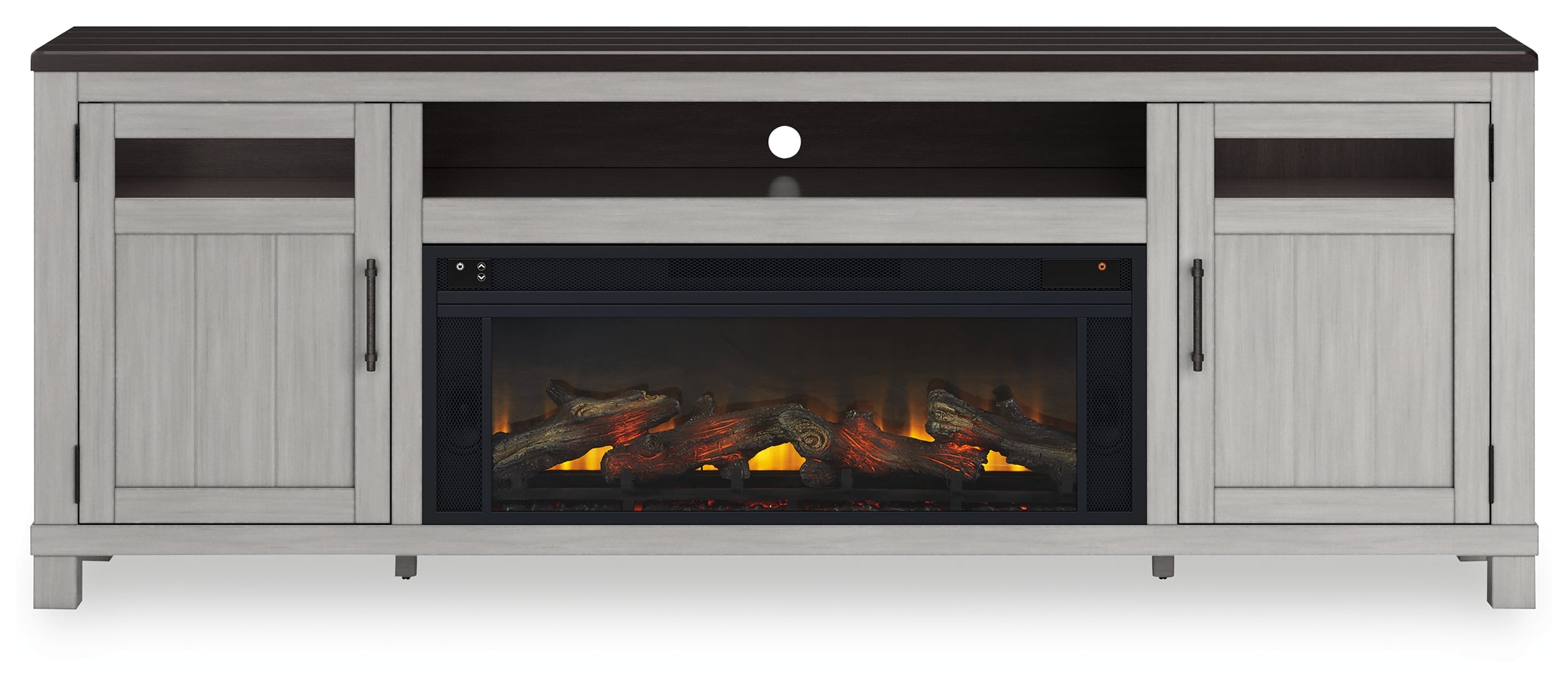 Darborn 88" TV Stand with Electric Fireplace