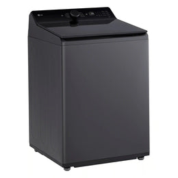 Package - LG - 5.5 Cu. Ft. High Efficiency Smart Top Load Washer with EasyUnload and 7.3 Cu. Ft. Smart Electric Dryer with EasyLoad Door - Matte Black