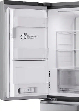 LG - 36-in Wide Standard-Depth MAX 28.6 Cu. Ft. 4-Door French Door Refrigerator Smart Refrigerator with Full Convert Drawer - PrintProof Stainless Steel Look