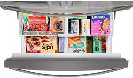 Whirlpool - 36 in. Wide 25 cu. ft. Wide French Door Bottom Mount Refrigerator with Two-Tier Freezer Storage - Stainless Steel
