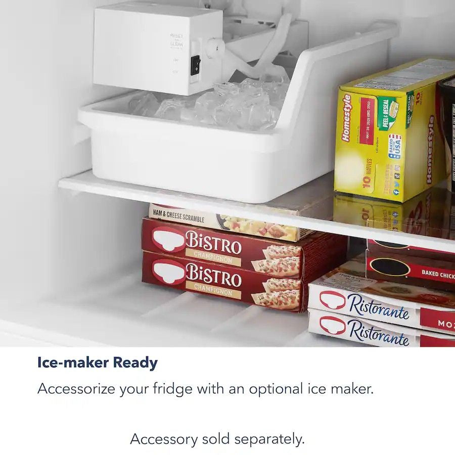 Insignia™ - 28 in. Wide 14.2 Cu. Ft. Top-Freezer Refrigerator with ENERGY STAR Certification - White
