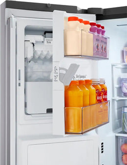 LG - 36-in Counter-Depth MAX 25.5 Cu. Ft. French Door Smart Refrigerator with Ice Plus - PrintProof Stainless Steel Look