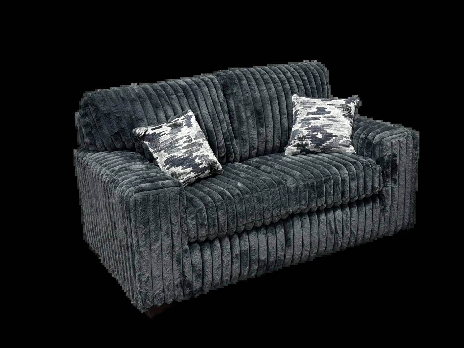S319 Sofa and Loveseat (Charcoal)