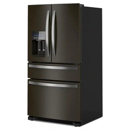 Whirlpool - 36 in. Wide 24.5 cu. ft. French Door Refrigerator with Two-Tier Freezer Storage - Black Stainless Steel
