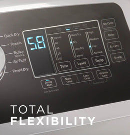 Package - GE - 4.5 Cu. Ft. Top Load Washer with Water Level Control, Deep Fill, Quick Wash, and Glass Lid and 7.4 Cu. Ft. Front Load Electric Dryer with Sensor Dry - White with Matte Black