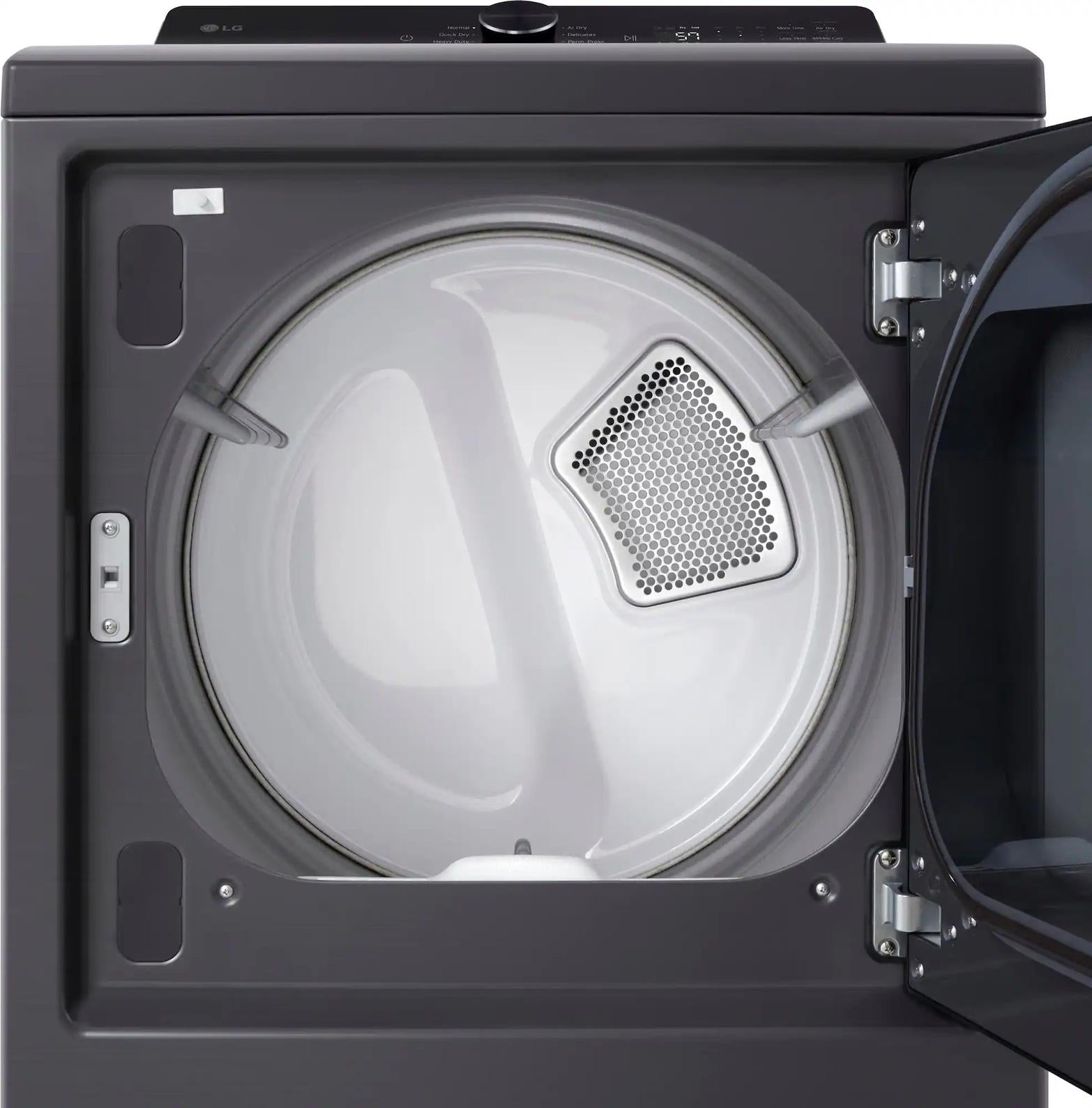 Package - LG - 5.0 Cu. Ft. High-Efficiency Smart Top Load Washer with Easy Unload and 7.3 Cu. Ft. Smart Electric Dryer with Sensor Dry - Platinum Black