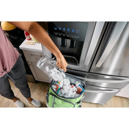 Whirlpool - 36 in. Wide 25 cu. ft. French Door Refrigerator with Two-Tier Freezer Storage - White
