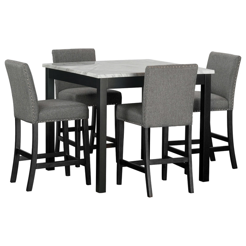 Dior12-Pub Table with 4 Chairs