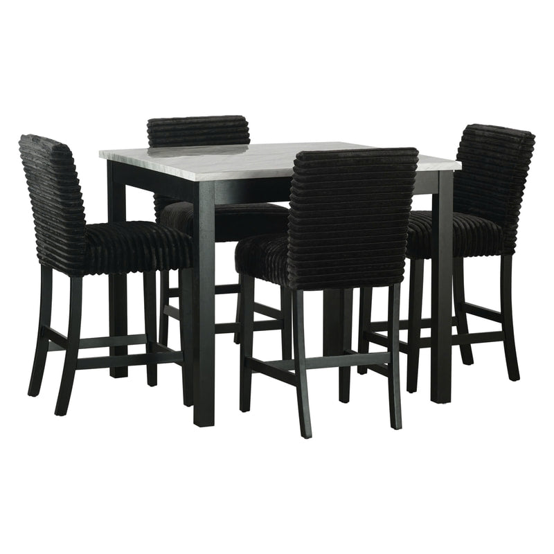 Dior13-Pub Table with 4 Chairs
