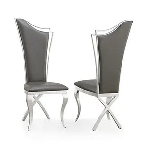 D825 Queen (Grey/Chrome)